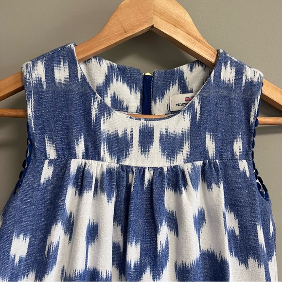 Vineyard Vines Bleached Denim Sleeveless Dress Size 8 - Picture 4 of 12